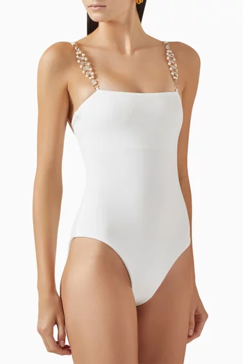 Stone Embellished Swimsuit