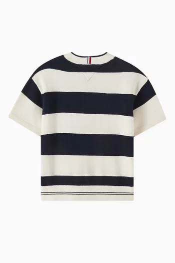 Rugby Stripe Short Sleeve Jumper
