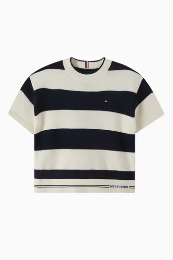 Rugby Stripe Short Sleeve Jumper