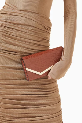 Emmie Clutch in Textured Leather