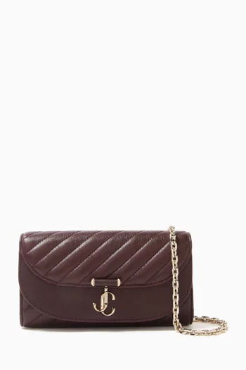 Curve Chain Wallet in Leather