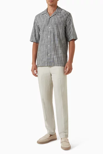 قميص ساوسكار اي بي قطن وكتان