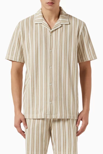 Cabana Shirt in Jacquard Cotton