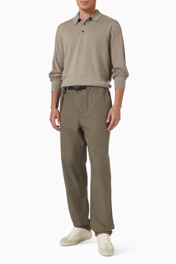 سترة بولو مزيج صوف مارينو