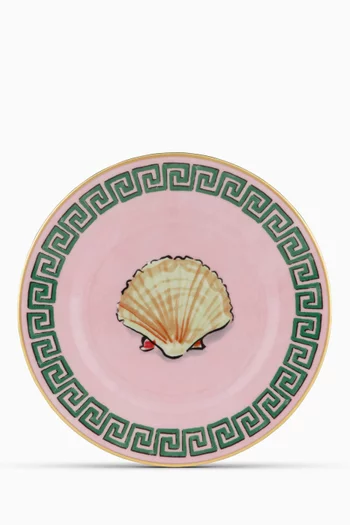 Il Viaggio di Nettuno Flat Bread Plate in Porcelain, 16cm