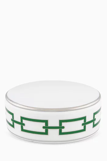 Catene Round Trinket Box in Porcelain