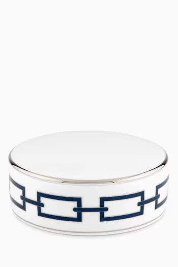 Catene Round Trinket Box in Porcelain