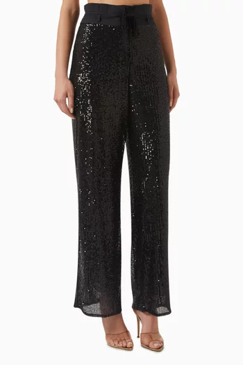 Sequin-embellished Pants