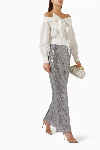 Sequin-embellished Pants