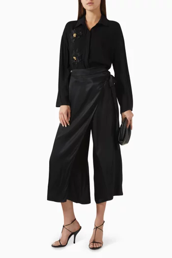 Wrap-up Pants in Viscose