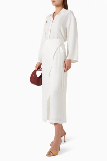 Wrap-up Pants in Viscose