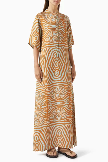 Mirrors Printed Maxi Dress