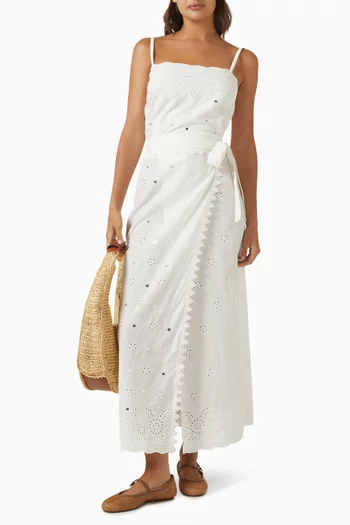 Triangle Top & Wrap Maxi Skirt Set
