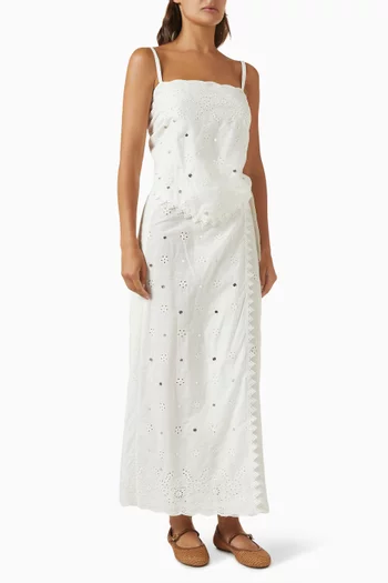 Triangle Top & Wrap Maxi Skirt Set