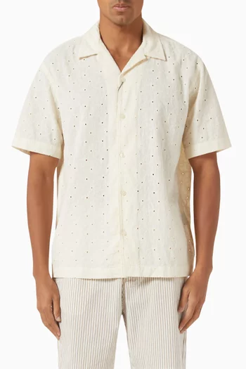 Broderie Anglaise Shirt in Cotton