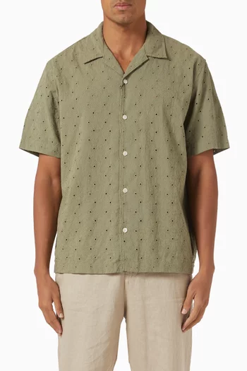Broderie Anglaise Shirt in Cotton