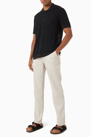 Polo Collar Shirt in Knit