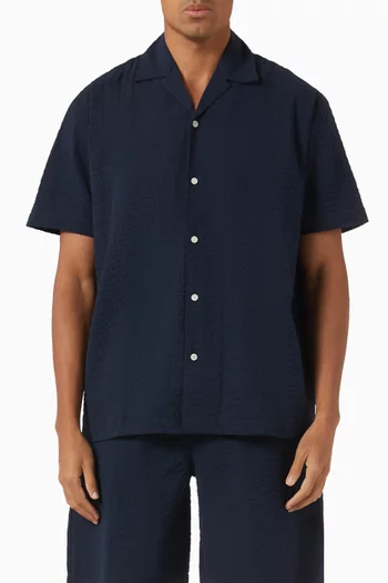 Relaxed Shirt in Seersucker