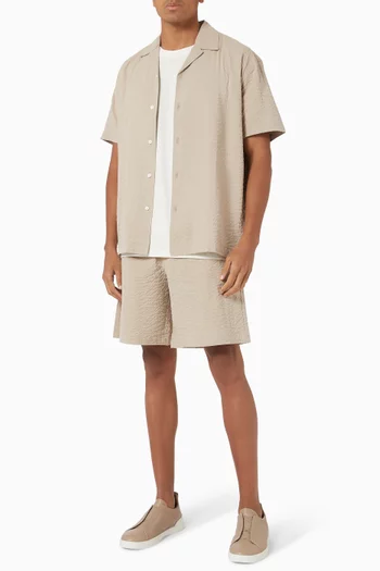 Relaxed Shirt in Seersucker
