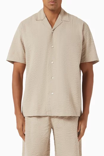 Relaxed Shirt in Seersucker