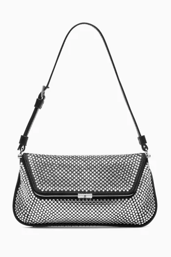 Mini Ami Crystal Shoulder Bag in Satin