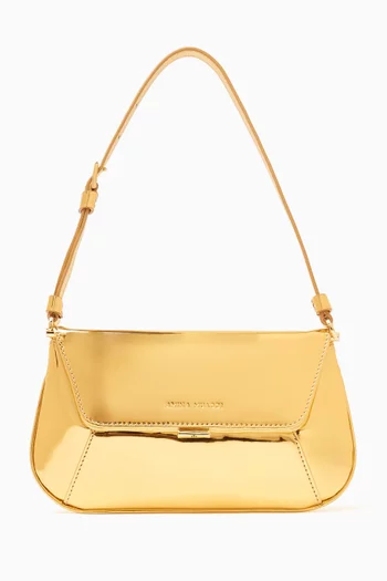 Mini Ami Shoulder Bag in Mirror Leather