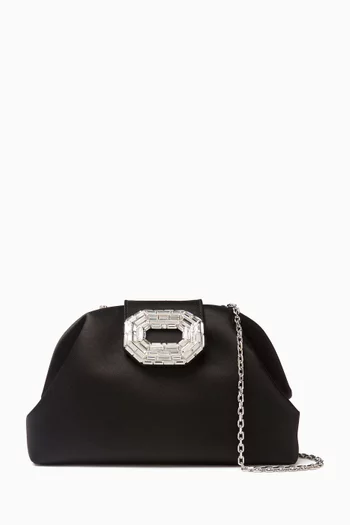 Camelia Clutch Bag in Satin