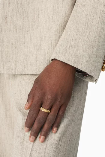Intreccio Ring in 18kt Gold-finish Sterling Silver