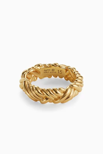 Intreccio Ring in 18kt Gold-finish Sterling Silver