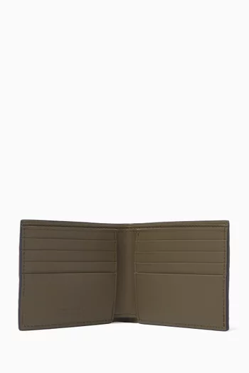 Bi-fold Wallet in Intrecciato Leather