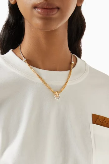 Knot Necklace in 18kt Gold-plated Sterling Silver