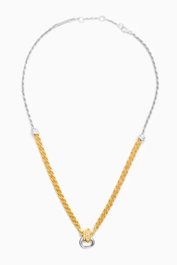 Knot Necklace in 18kt Gold-plated Sterling Silver