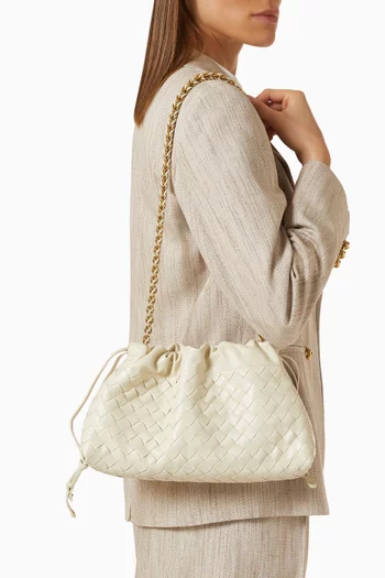 Dust Bag Pouch in Intrecciato Leather