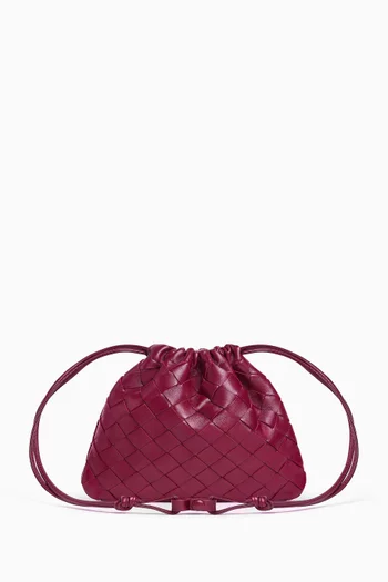 Small Dustbag in Intrecciato Leather