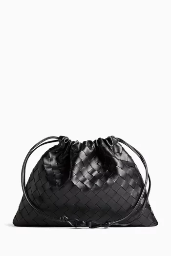 Dust Bag Pouch in Intrecciato Leather