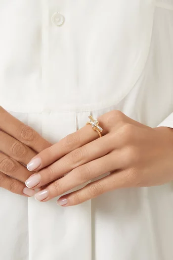 Knot Ring in 18kt Gold-finish Sterling Silver