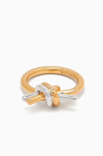 Knot Ring in 18kt Gold-finish Sterling Silver