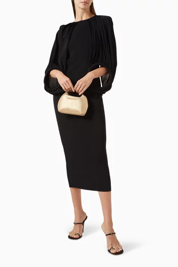 بلوزة منسوجة بحلقات دائرية