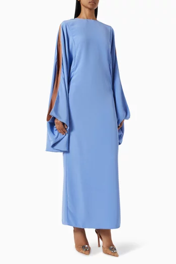 قفطان بأكمام مقسومة بلون مغاير