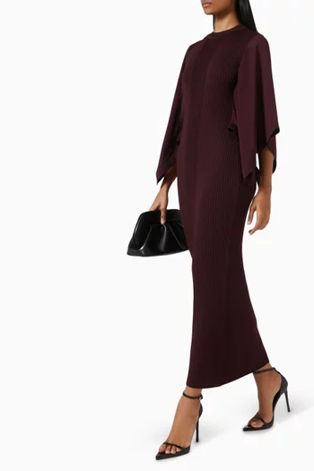 Midi Dress in Rib-knit