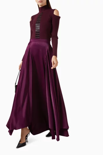 Panelled Maxi Skirt