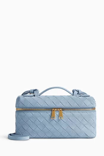Bang Bang Vanity Case in Intrecciato Suede