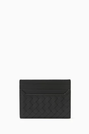 Card Case in Piccolo Intrecciato Leather