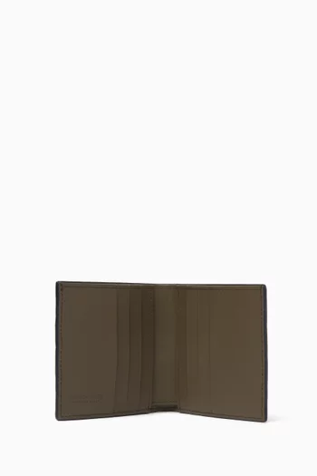 Slim Bi-fold Wallet in Intrecciato Leather