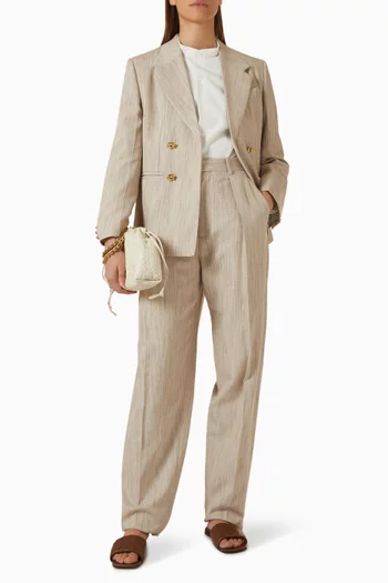 Plastron Shirt in Compact Cotton
