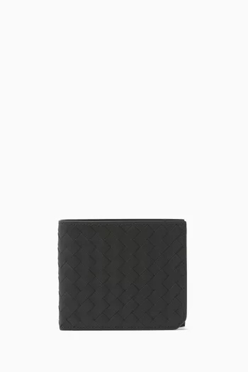 Piccolo Bi-fold Wallet in Intrecciato Leather