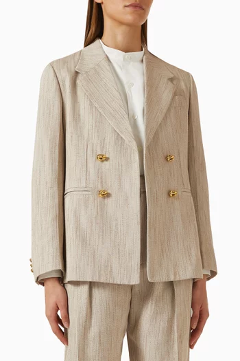 Jacket in Viscose & Silk