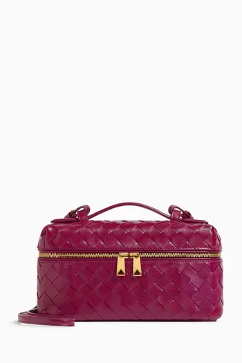 حقيبة مستحضرات تجميل بانج بانج جلد مجدول