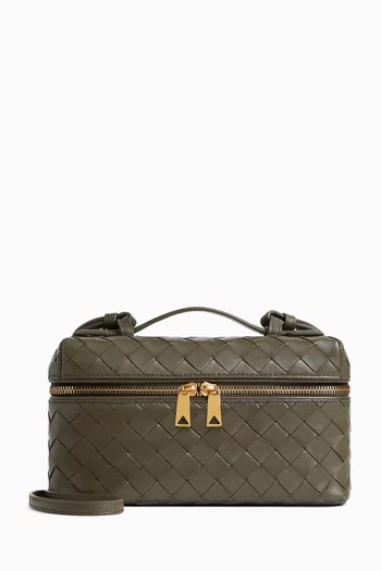 Bang Bang Vanity Case Bag  in Intrecciato Leather