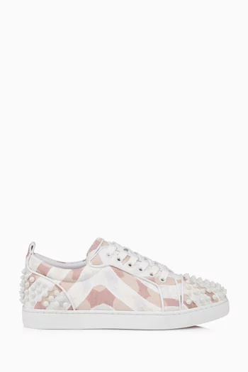 Louise Junior Spikes Sneakers in Gaagal Coated Canvas